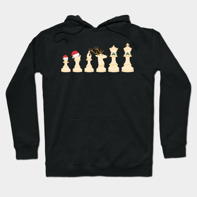 Chess Christmas Hoodie by MZeeDesigns